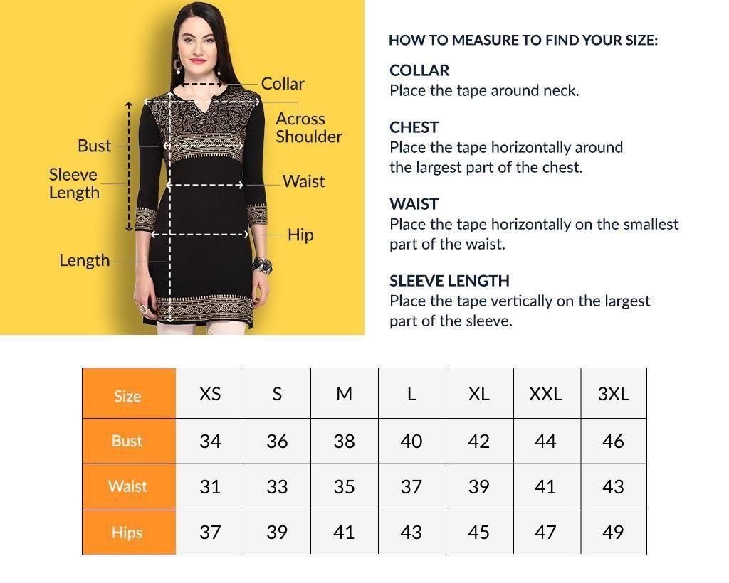Elegant Printed Crepe Kurti